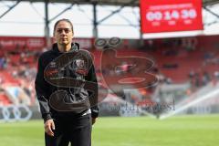 3. Liga; FC Ingolstadt 04 - 1. FC Schweinfurt 05; vor dem Spiel Cheftrainerin Sabrina Wittmann (FCI)
