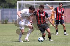 Bayernliga Nord - Saison 2024/25 - FC Ingolstadt 04 II - TSV Karlburg - Valentin Hoti (Nr.6 - FCI U21) - Jan Martin weiss Karlsburg - XXXXX - Foto: Meyer Jürgen