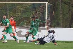 Bezirksliga - Saison 2025/26 - TSV Ober./Unterhaunstadt - FC Gerolfing - Christian Träsch (Nr.3 - FC Gerolfing) - Nail Dizdarevic grau Ober./Unterhaunstadt - Foto: Meyer Jürgen