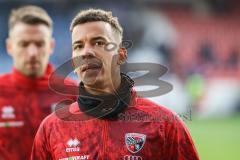 3. Liga; VfL Osnabrück - FC Ingolstadt 04; vor dem Spiel Torwart David Klein (47, FCI) Marcel Costly (22, FCI)