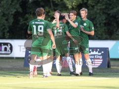 Landesliga - Saison 2026/27 - SV Manching - SC Olching -  Der 2:0 Führungstreffer durch - Sebastian  Graßl (Nr.10 - SV Manching) - jubel  - Foto: Meyer Jürgen