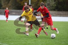 Kreisliga - Saison 2026/27 - SV Zuchering - FC Hitzhofen/Oberzell - Levin Egredzija gelb Hitzhofen - Paul Wärmann rot Zuchering -  Foto: Meyer Jürgen