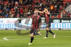 3. Liga; FC Ingolstadt 04 - VfL Osnabrück; Tor Jubel Treffer Sebastian Grönning (11, FCI) Felix Keidel (43, FCI)