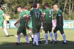 Kreisliga - Saison 2023/2024 - FC Gerolfing - Türk SV Ingolstadt - Der 1:0 Führungstreffer durch Altan Calim grün Gerolfing - jubel - Foto: Meyer Jürgen