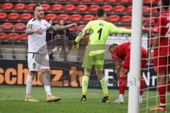 3. Liga; FC Viktoria Köln - FC Ingolstadt 04; ärgert sich, Torchance verpasst Patrick Schmidt (9, FCI) Torwart Voll Ben (1 Köln)