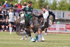 Bezirksliga - Saison 2025/26- TSV Gaimersheim - TSV Ober./Unterh.stadt - Domenic Raimann (Nr.26 - TSV Gaimersheim) - Nikola Kamenjasevic grau Ober/. Unterh.stadt - Foto: Meyer Jürgen