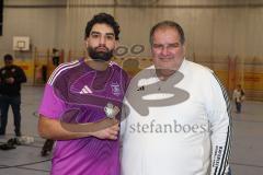 Lotto Bayern Hallencup - Siegerehrung- Lindenkreuzhalle Saison 2024/25 -  - Tobias Gooss TW Türk SV  Ingolstadt - GSL Ömer Karakas - Foto: Meyer Jürgen