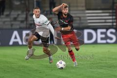 3. Liga; SC Verl - FC Ingolstadt 04; Yannick Deichmann (20, FCI) Zweikampf Kampf um den Ball Steczyk Dominik (11 Verl)