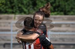 2. Bundesliga Frauen - Saison 2026/27  - FC Ingolstadt 04 Frauen - 1. FC Köln II - Der 1:0 Führungstreffer durch Stefanie Reischmann (Nr.24 - FCI Frauen) - jubel - Samantha Stiglmair (Nr.18 - FCI Frauen) - XXXXX - Foto: Meyer Jürgen