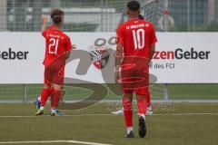 Bayernliga Süd - Saison 2022/2023 - FC Ingolstadt 04 -  VFR Garching - Der 3:0 Führungstreffer durch Krupa Jeroen (Nr.17 - Fc Ingolstadt 04 II) - Jubel - Foto: Meyer Jürgen