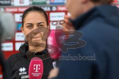 3. Liga; FC Ingolstadt 04 - SSV Ulm; Interview Cheftrainerin Sabrina Wittmann (FCI)