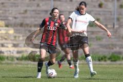 2. Bundesliga Frauen - Saison 2025/26 - FC Ingolstadt 04 Frauen - Borussia Mönchengladbach - Annika Kömm (Nr.25 - FC Ingolstadt Frauen I) - Arici Maresa weiss M`Gladbach  - Foto: Meyer Jürgen