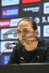 3. Liga; FC Ingolstadt 04 - SSV Jahn Regensburg; Pressekonferenz Interview Cheftrainerin Sabrina Wittmann (FCI) Remis Unentschieden 1:1