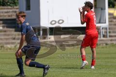 A - Junioren Bundesliga -  Saison 2023/2024 - FC Ingolstadt 04 - FSV Mainz 05 - Berkay Öztürk FCI rot  - enttäuscht - Foto: Meyer Jürgen