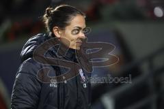 3. Liga; FC Viktoria Köln - FC Ingolstadt 04; vor dem Spiel Cheftrainerin Sabrina Wittmann (FCI)