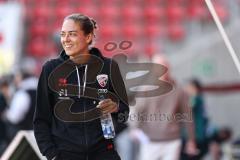 3. Liga; FC Ingolstadt 04 - Rot-Weiss Essen; Cheftrainerin Sabrina Wittmann (FCI) vor dem Spiel