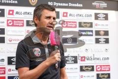 3. Liga; SG Dynamo Dresden - FC Ingolstadt 04; Cheftrainer Michael Köllner (FCI) vor dem Spiel Interview