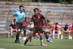 A-Junioren Bundesliga  - Saison 2026/27 - A-Junioren - FC Ingolstadt 04 - Jahn Regensburg - Malik Kaydin rot FCI - Florian Fischer weiss Regensburg - Foto: Meyer Jürgen