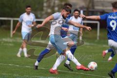Kreisklasse - Saison 2025/26- TSV Großmehring - SV Oberstimm-  - Leopold Hoch blau Großmehring - Jonas Weidinger weiss Oberstimm  - Foto: Meyer Jürgen