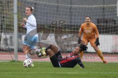 *** 2. Bundesliga Frauen - Saison 2025/26 - FC Ingolstadt 04 Frauen - VFL Bochum - Melissa Kuya -Strobel (Nr.14 - FC Ingolstadt Frauen I) - Kirkby Lara blau Bochum - Foto: Meyer Jürgen