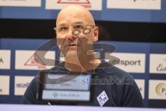 3. Liga; SV Waldhof Mannheim - FC Ingolstadt 04; Pressekonferenz Interview Cheftrainer Bernhard Trares (SVWM)