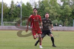 Kreisliga - Saison 2025/26- TSV Ingolstadt Nord - Türk SV Ingolstadt - Umut Yürükal rot Türkisch - Hakan Tural schwarz Ing Nord - Foto: Meyer Jürgen