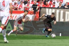 3. Liga; Rot-Weiss Essen - FC Ingolstadt 04; Gustav Christensen (24, FCI) Hofmann Jannik (37 RWE)