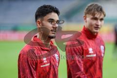 3. Liga; TSV Havelse - FC Ingolstadt 04; vor dem Spiel Berkay Öztürk (39 FCI) Jasper Maljojoki (23, FCI)