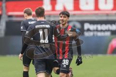 3. Liga; FC Ingolstadt 04 - VfB Stuttgart II; Deniz Zeitler (38, FCI) Tor Jubel Treffer innerhalb 24 Sekunden 1:0 Sebastian Grönning (11, FCI)