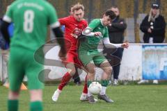 Kreisklasse - Saison 2025/26- TSV Pförring - SV Karlshuld-  - Daniel Finkenzeller rot Pförring - Justin Kraus grün Karlshuld - Daniel Finkenzeller rot Pförring - Foto: Meyer Jürgen