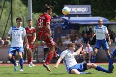 Relegation - Saison 2022/2023 - TSV Baar/Ebenhausen - TV Münchsmünster - Ferdinand Heissler rot Ebenhausen - Sebastian Hauber weiss Münchsmünster - Foto: Meyer Jürgen