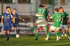 Kreisliga - Saison 2023/2024 - FC Gerolfing - TSV Ober/Unterhaunstadt - Der 1:0 Führungstreffer durch Bastian Heigl grün Gerolfing - jubel - Foto: Meyer Jürgen