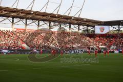 DFB - Pokal - Frauen - Saison 2022/2023 - FC Ingolstadt 04 -  FC Bayern München - Beeindruckende Kulisse beim Spiel - Fans - Zuschauer - Foto: Meyer Jürgen