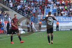 3. Liga; FC Ingolstadt 04 - TSV 1860 München; Tor Jubel Treffer 1:1 Ausgleich Jannik Mause (7, FCI) mit David Kopacz (29, FCI)