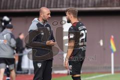 3. Liga; Testspiel; FC Ingolstadt 04 - Borussia Mönchengladbach; Co-Trainer Maniyel Nergiz (FCI) Yannick Deichmann (20, FCI)