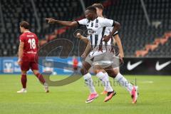 3. Liga - Saison 2026/27 - FC Ingolstadt 04 -  Großaspach - Der 0:1 Führungstreffer durch Obed Ugondu (Nr.17 - FCI) - jubel -  - XXXXX - Foto: Meyer Jürgen