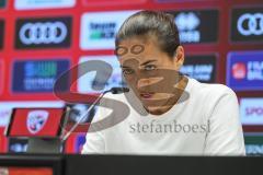 3. Liga; FC Ingolstadt 04 - Alemannia Aachen; Pressekonferenz Interview Cheftrainerin Sabrina Wittmann (FCI)