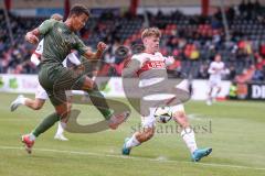 3. Liga; VfB Stuttgart 2 - FC Ingolstadt 04; Marcel Costly (22, FCI) Flanke