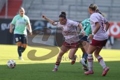 2. Bundesliga Frauen - Saison 2025/26 - FC Ingolstadt 04 Frauen - SC Sand - Paula Vidovic (Nr.11 - FC Ingolstadt Frauen I) - Rotzinger Anne grün SC Sand  - Foto: Meyer Jürgen