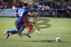 Kreisliga - Saison 2026/27- TSV Großmehring - SV Zuchering - Sebastian Eisenberger blau Großmehring - Nico Ziegler rot Zuchering - Foto: Meyer Jürgen