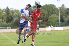 Bezirksliga - Saison 2024/25 - FC Fatih Ingolstadt - TSV Rohrbach - Umut Yürükal (Nr.7 - FC Fatih) - Andreas Meier weiss Rohrbach -  Foto: Meyer Jürgen