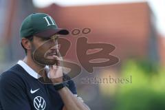 Testspiel - Saison 2025/26 - SV Manching - TSV Gaimersheim - Cheftrainer Cüneyt Köz (SV Manching) - XXXXX - Foto: Meyer Jürgen
