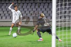 Toto-Pokal 2024; TürkGücü München - FC Ingolstadt 04; Torchance verpasst Deniz Zeitler (38, FCI) Torwart Schmid, Julius (1 TGM)