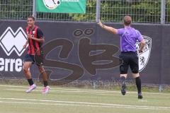 Bayernliga Nord - Saison 2024/25 - FC Ingolstadt 04 II - FC Münchberg - Der 1:1 Ausgleichstreffer durch Micah Ham (Nr.25 - FCI U21) - jubel - Foto: Meyer Jürgen