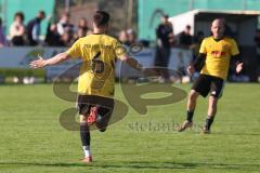 Kreisliga - Saison 2025/26- TSV Lichtenau - TSV Hohenwart - Marc Steingräber gelb Lichtenau mit dem 1:1 Ausgleichstreffer - jubel - Foto: Meyer Jürgen