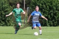 Kreisklasse - Saison 2024/25- SV Lippertshofen - SV Stammham  - Josef Buchner grün Lippertshofen - Jonas Korn blau Stammham - Foto: Meyer Jürgen