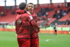 3. Liga; FC Ingolstadt 04 - TSV Havelse; Tor Jubel Treffer 3:1 Marcel Costly (22, FCI) Yann Sturm (7, FCI)