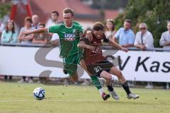 Testspiel; 3. Liga; VfB Eichstätt - FC Ingolstadt 04; Zweikampf Kampf um den Ball Moritz Seiffert (23, FCI)