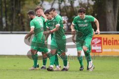 Bezirksliga - Saison 2025/26 - FC Gerolfing - SVA Palzing - Ahmet Altay (Nr.25 - FC Gerolfing) mit dem 1:1 Ausgleichstreffer per Elfmeter - jubel - Foto: Meyer Jürgen