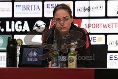 3. Liga - Saison 2025/26 - SV Wehen/Wiesbaden - FC Ingolstadt 04  - Cheftrainerin Sabrina Wittmann (FCI) bei der PK nach dem Spiel - XXXXX - Foto: Meyer Jürgen